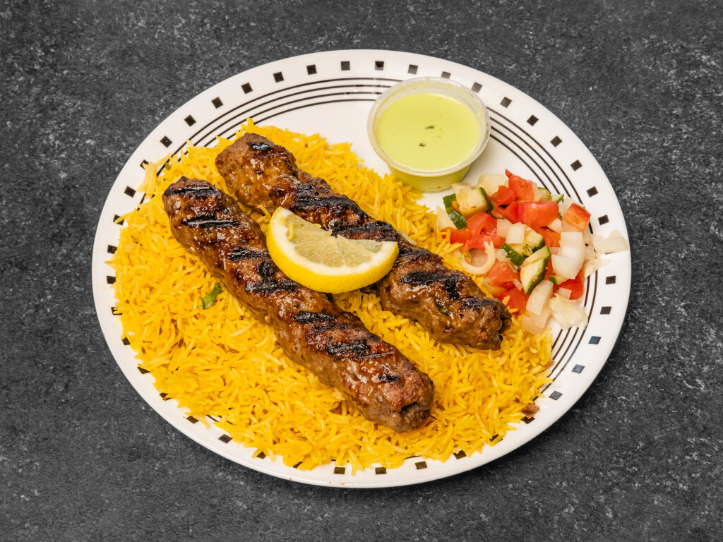food beef kabab platter